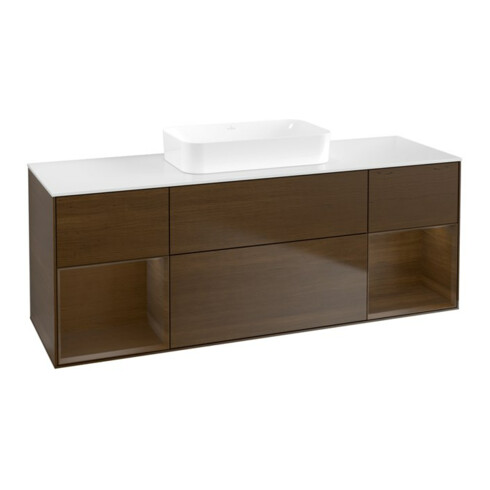 V&B Waschtischunterschrank Finion 160x60,3x50,1cm, Reg wal ven, wal veneer