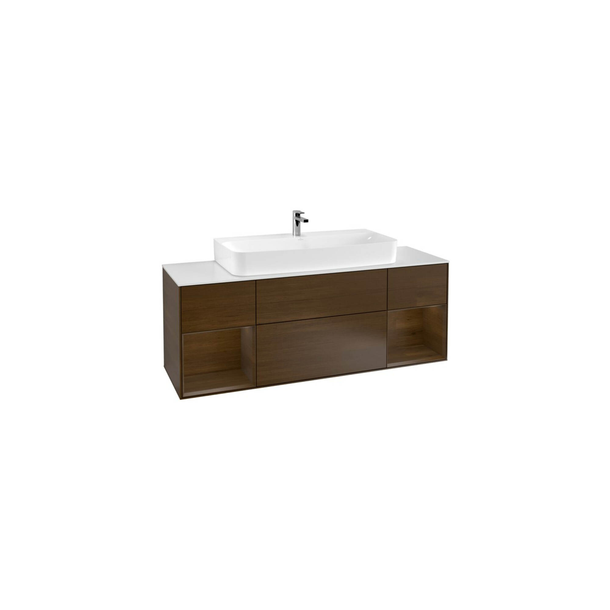 V&B Waschtischunterschrank Finion 160x60,3x50,1cm, Reg wal ven, wal veneer ; Villeroy & Boch