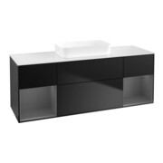 V&B Waschtischunterschrank Finion 160x60,3x50,1cm, Rg A m Lac, bla m Lac