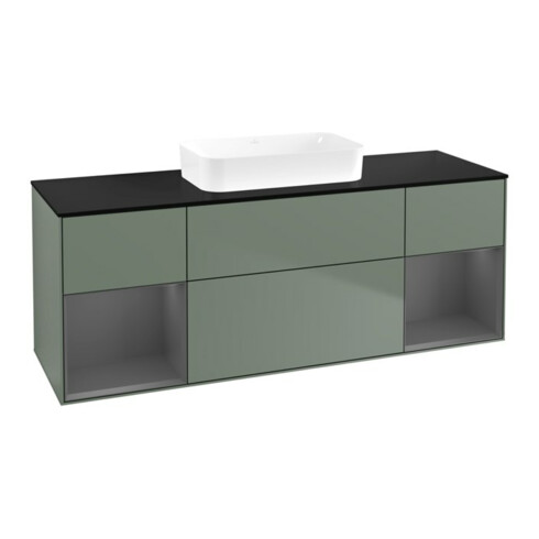 V&B Waschtischunterschrank Finion 160x60,3x50,1cm, Rg A m Lac, Oli. m Lac