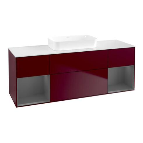 V&B Waschtischunterschrank Finion 160x60,3x50,1cm, Rg A m Lac, Peo m