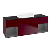 V&B Waschtischunterschrank Finion 160x60,3x50,1cm, Rg A m Lac, Peo m