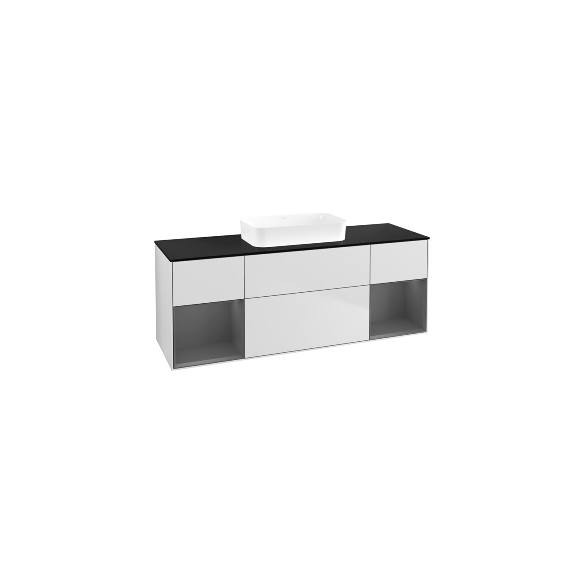 V&B Waschtischunterschrank Finion 160x60,3x50,1cm, Rg A m Lac, wh. m Lac ; Villeroy & Boch