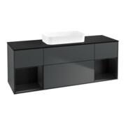 V&B Waschtischunterschrank Finion 160x60,3x50,1cm, Rg b m La, md bl. m Lac