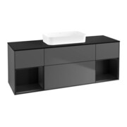 V&B Waschtischunterschrank Finion 160x60,3x50,1cm, Rg b m Lac, Anthrac. m