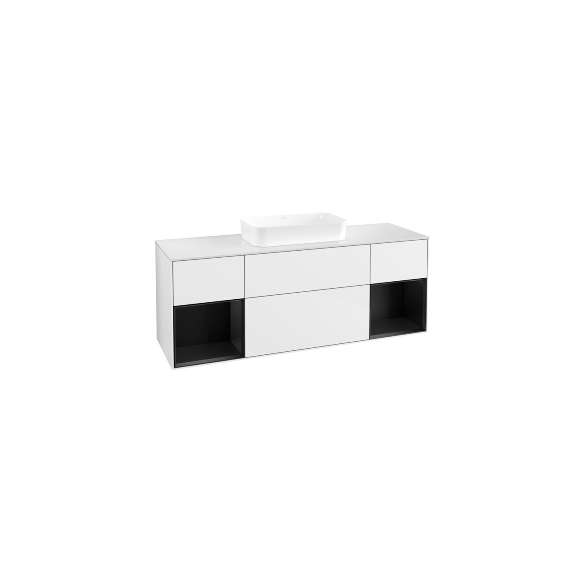 V&B Waschtischunterschrank Finion 160x60,3x50,1cm, Rg b m Lac, glo wh. Lac ; Villeroy & Boch