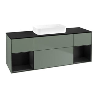 V&B Waschtischunterschrank Finion 160x60,3x50,1cm, Rg b m Lac, Oli. m Lac