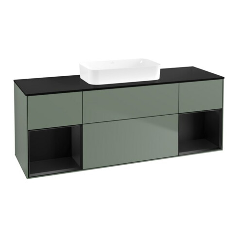 V&B Waschtischunterschrank Finion 160x60,3x50,1cm, Rg b m Lac, Oli. m Lac