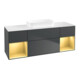 V&B Waschtischunterschrank Finion 160x60,3x50,1cm, Rg g m La, md bl. m Lac-1