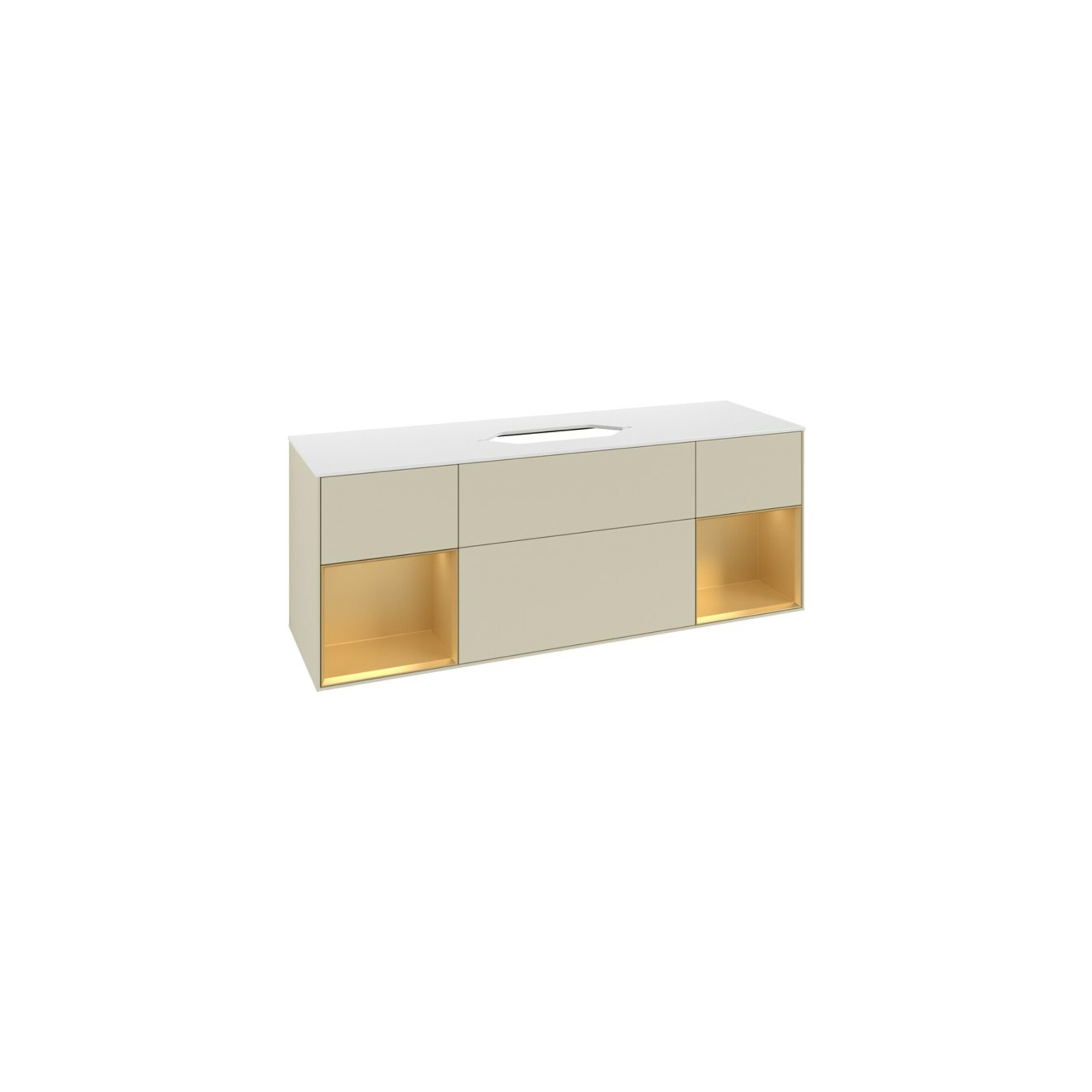 V&B Waschtischunterschrank Finion 160x60,3x50,1cm, Rg g m Lac, si Gr m Lac ; Villeroy & Boch