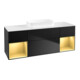 V&B Waschtischunterschrank Finion 160x60,3x50,1cm, Rg gol m Lac, bla m Lac-1