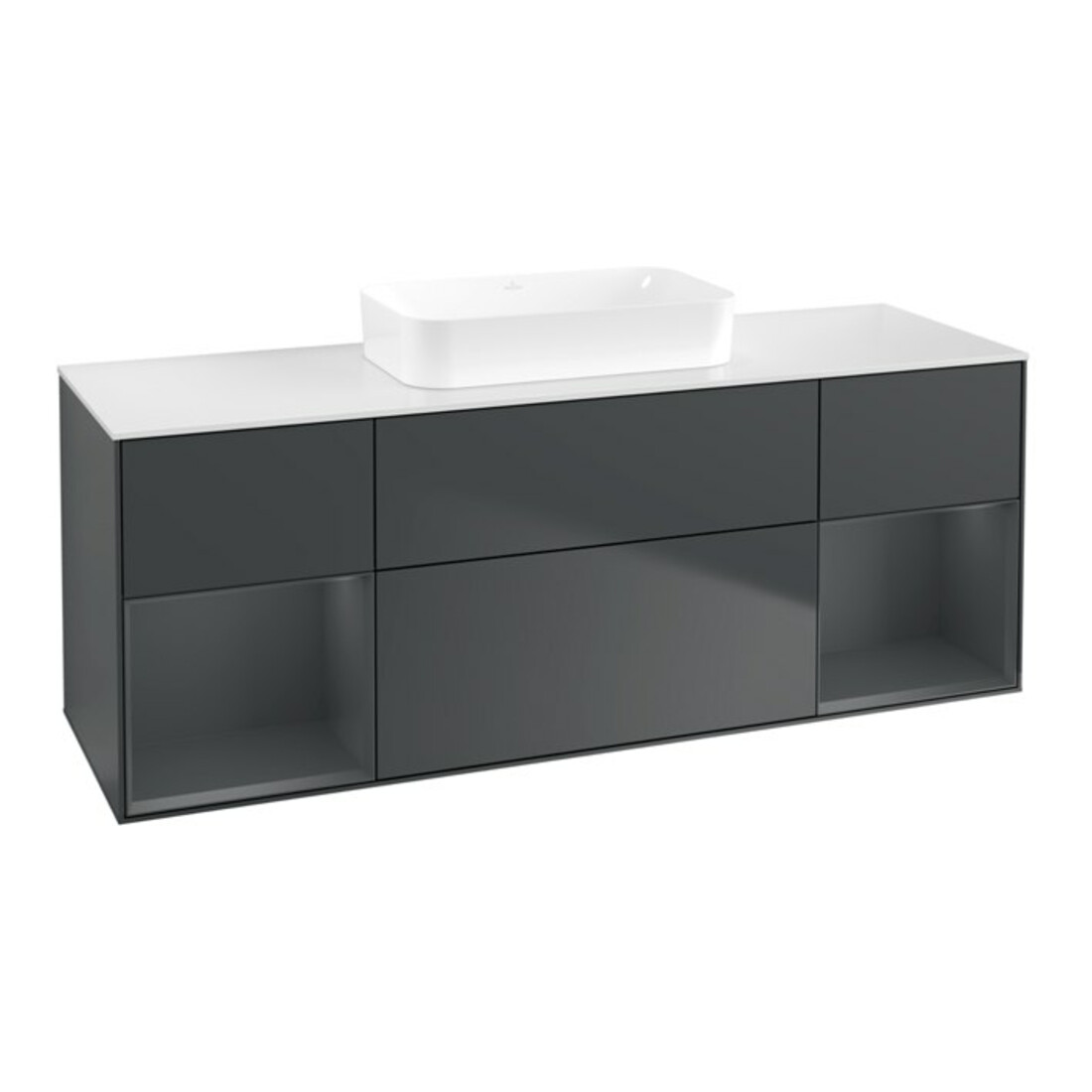V&B Waschtischunterschrank Finion 160x60,3x50,1cm, Rg md m La, md b m Lac