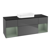 V&B Waschtischunterschrank Finion 160x60,3x50,1cm, Rg Ol m Lac, Anthrac. m