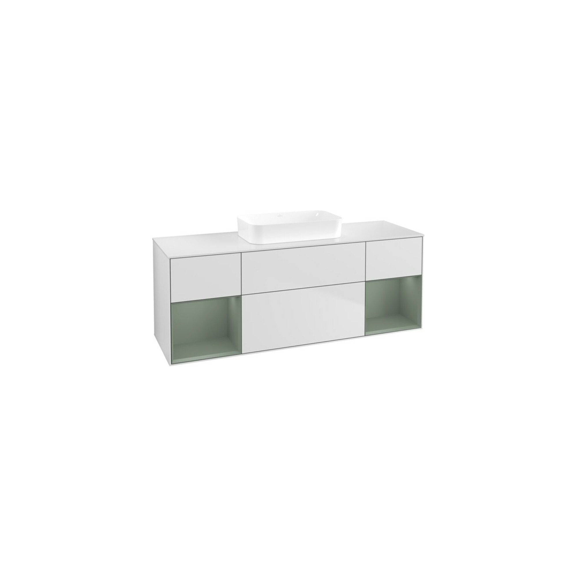 V&B Waschtischunterschrank Finion 160x60,3x50,1cm, Rg Ol m Lac, wh. m Lac ; Villeroy & Boch