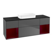 V&B Waschtischunterschrank Finion 160x60,3x50,1cm, Rg Peo m La, Anthrac. m