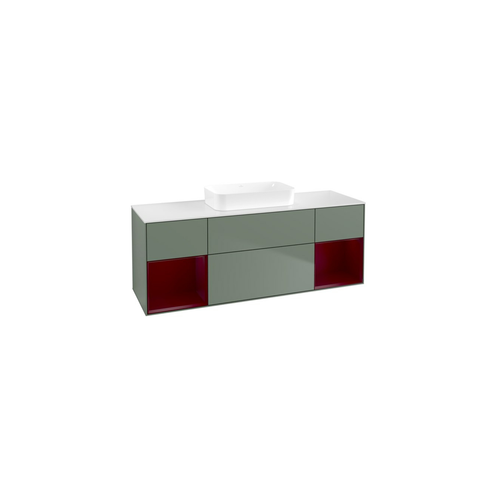 V&B Waschtischunterschrank Finion 160x60,3x50,1cm, Rg Peo m La, Oli. m Lac ; Villeroy & Boch