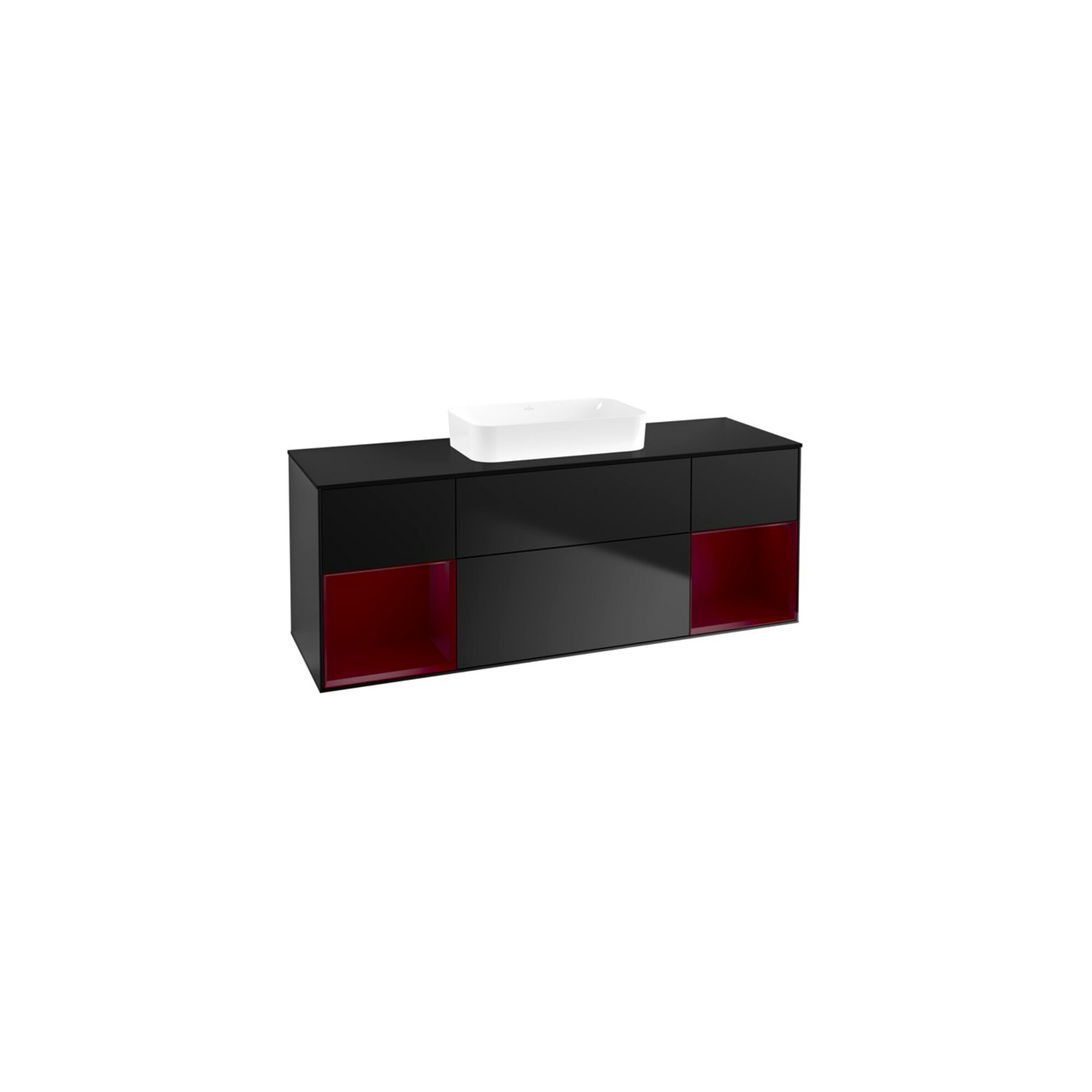 V&B Waschtischunterschrank Finion 160x60,3x50,1cm, Rg Peo m Lac, bla m Lac ; Villeroy & Boch