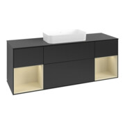 V&B Waschtischunterschrank Finion 160x60,3x50,1cm, Rg si G m La, bla m Lac