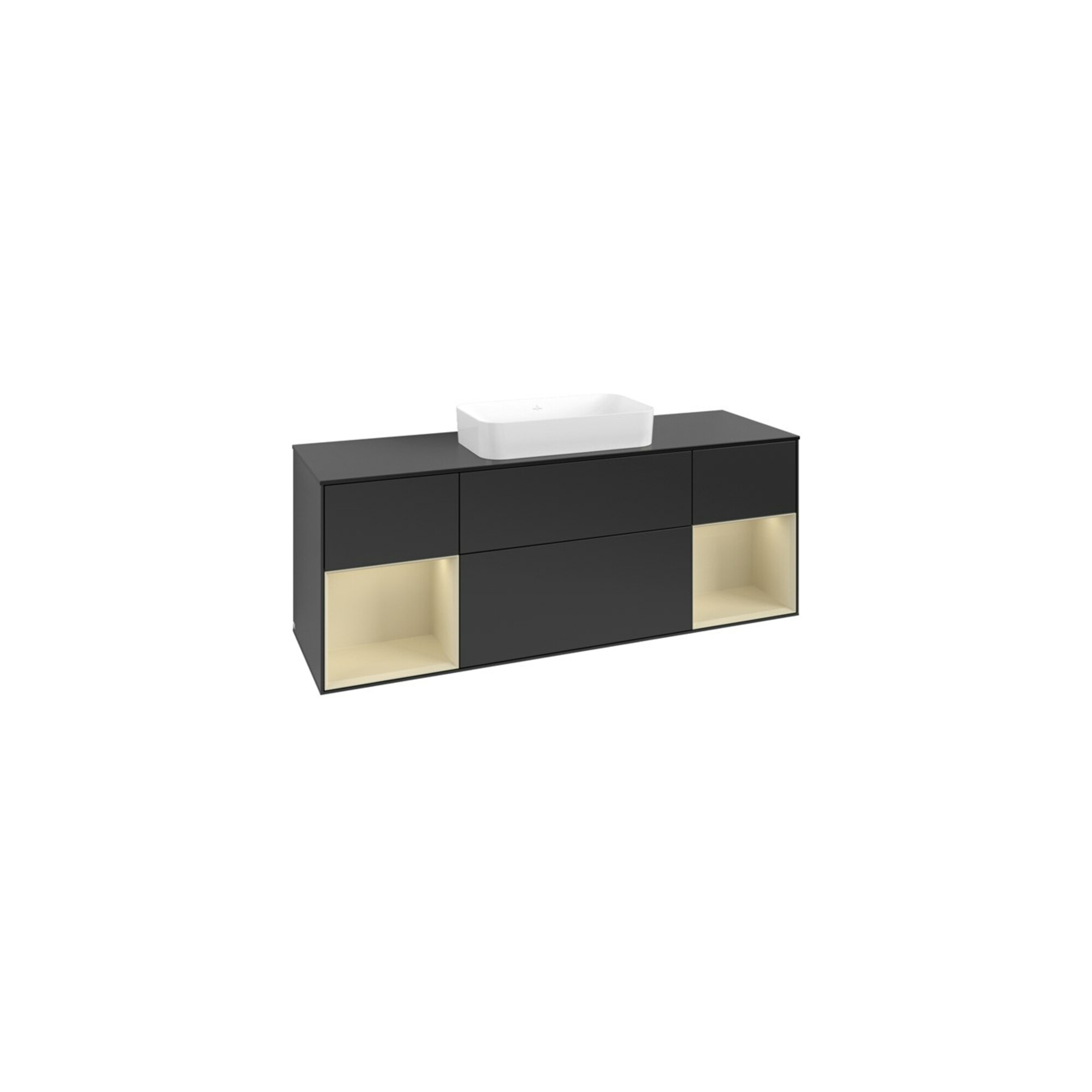 V&B Waschtischunterschrank Finion 160x60,3x50,1cm, Rg si G m La, bla m Lac ; Villeroy & Boch