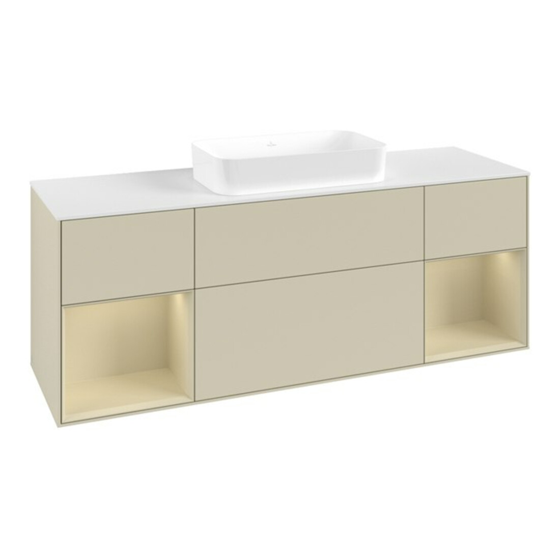 V&B Waschtischunterschrank Finion 160x60,3x50,1cm, Rg si G m La, si G m La