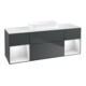 V&B Waschtischunterschrank Finion 160x60,3x50,1cm, Rg w m La, md bl. m Lac-1