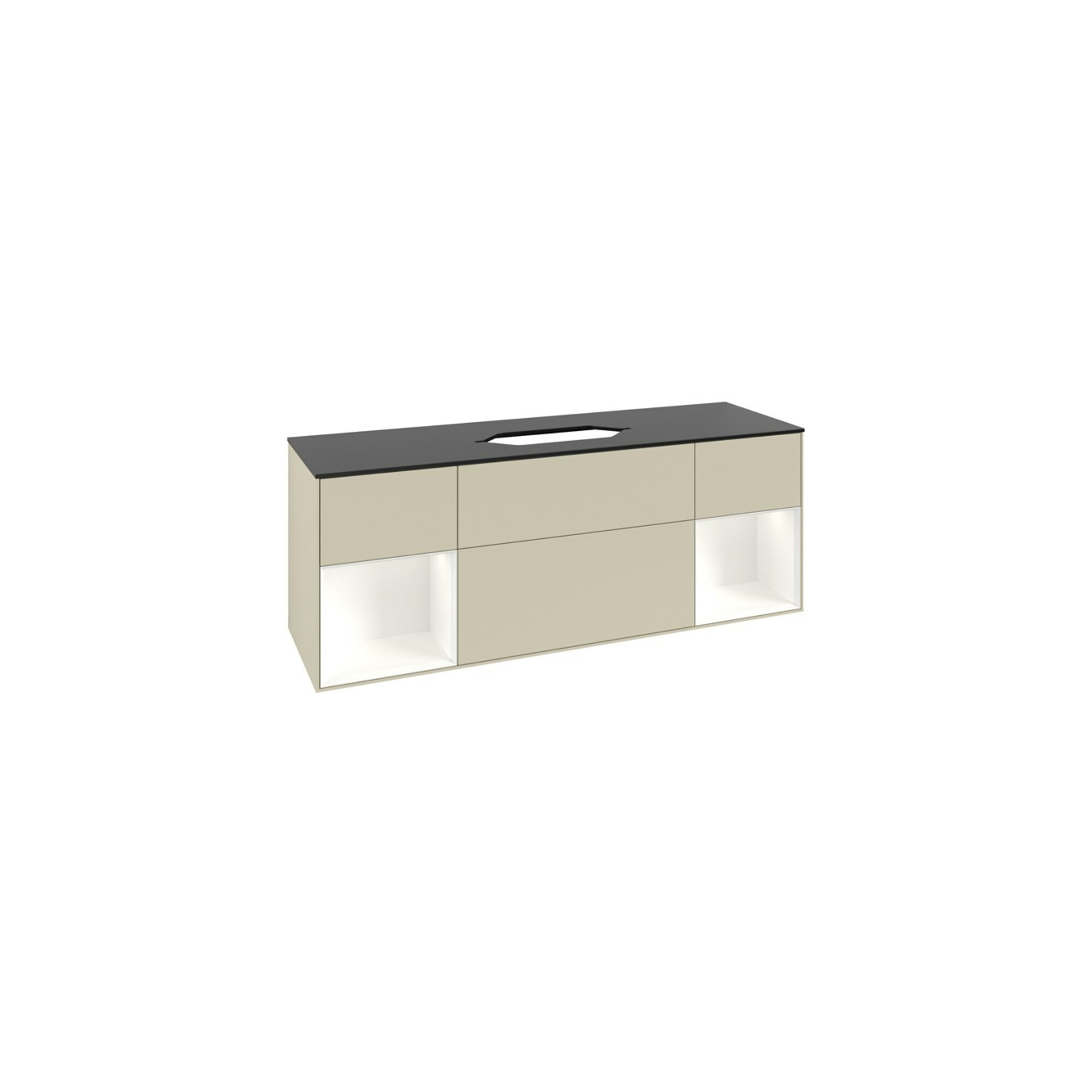 V&B Waschtischunterschrank Finion 160x60,3x50,1cm, Rg w m Lac, si Gr m Lac ; Villeroy & Boch