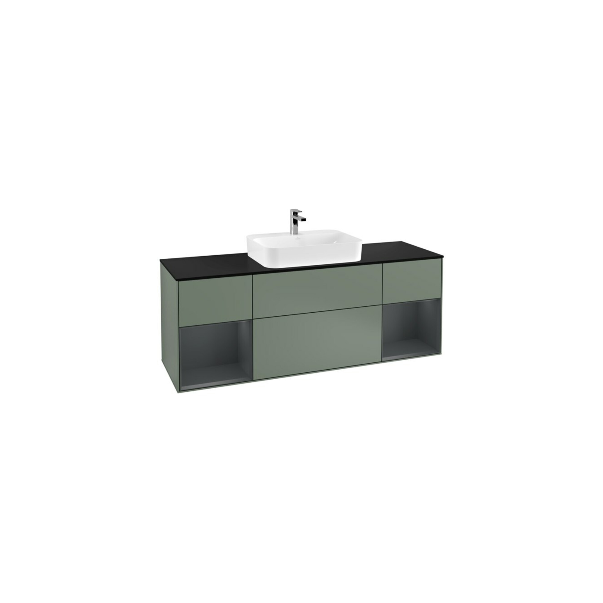 V&B Waschtischunterschrank Finion 160x60, Pl b m, Reg md m Lac, Oli. m Lac ; Villeroy & Boch