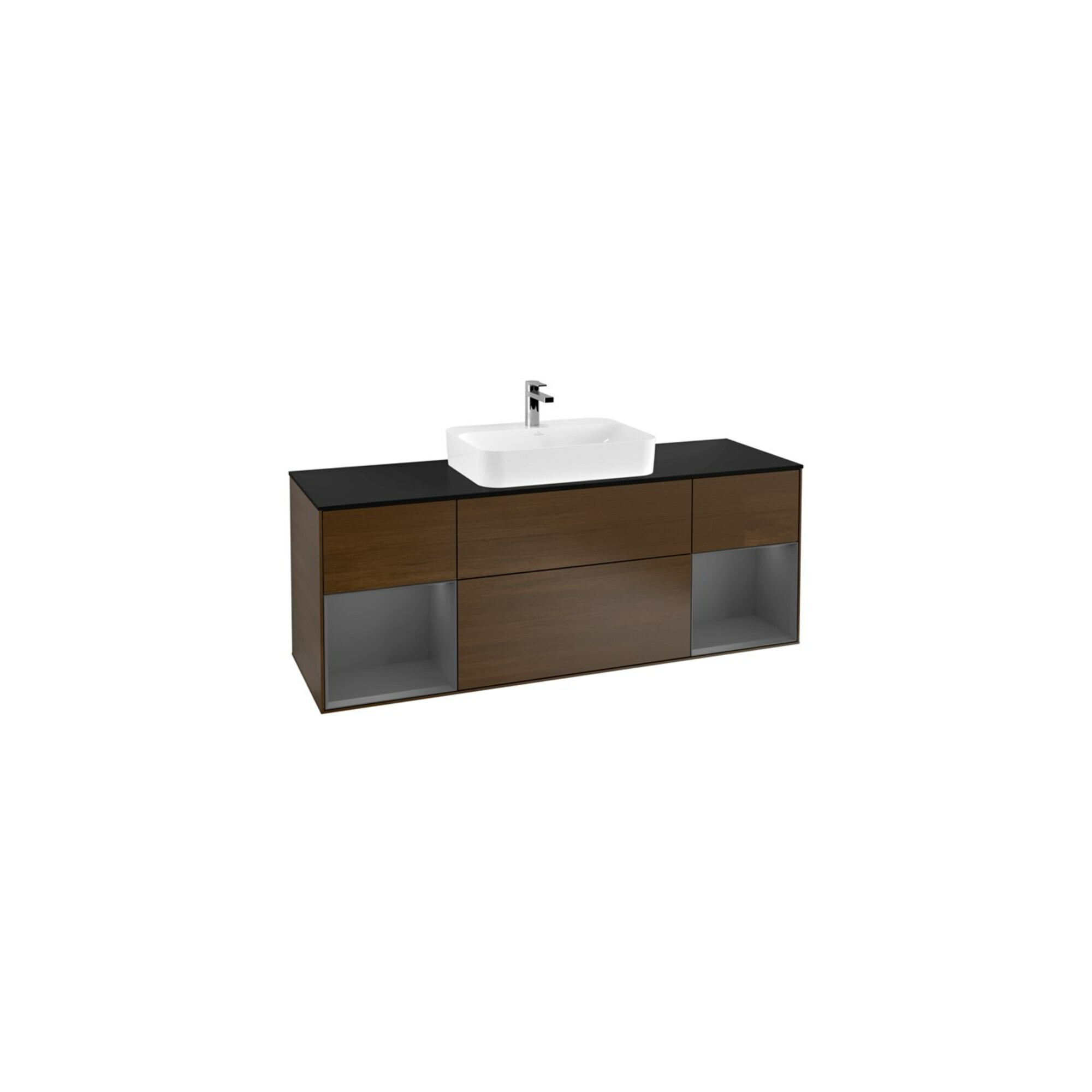 V&B Waschtischunterschrank Finion 160x60, Pl b m, Rg A m Lac, wal ven ; Villeroy & Boch