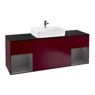 V&B Waschtischunterschrank Finion 160x60, Pl b m, Rg Anthrac. m Lac, Peo m