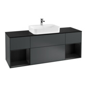 V&B Waschtischunterschrank Finion 160x60, Pl b m, Rg b m Lac, md bl. m Lac