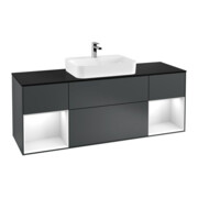V&B Waschtischunterschrank Finion 160x60, Pl b m, Rg g w Lac, md bl. m Lac