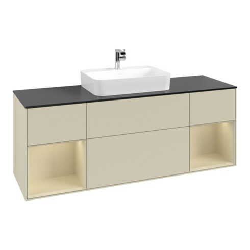 V&B Waschtischunterschrank Finion 160x60, Pl b m, Rg si G m La, si G m Lac