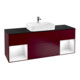 V&B Waschtischunterschrank Finion 160x60, Pl bla m, Reg glo wh. Lac, Peo m-1