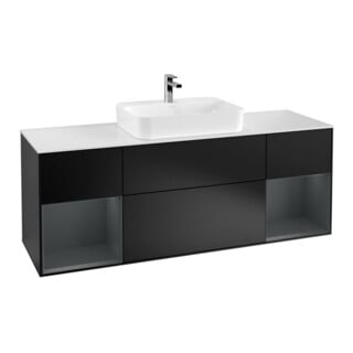 V&B Waschtischunterschrank Finion 160x60, Pl w m, Reg md m Lac, bla m Lac