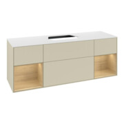 V&B Waschtischunterschrank Finion 160x60, Pl w m, Reg Oa ven, si Gr m Lac