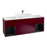 V&B Waschtischunterschrank Finion 160x60, Pl wh. m, Reg bla m Lac, Peo m