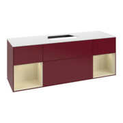 V&B Waschtischunterschrank Finion 160x60, Pl wh. m, Reg si Gr m Lac, Peo m