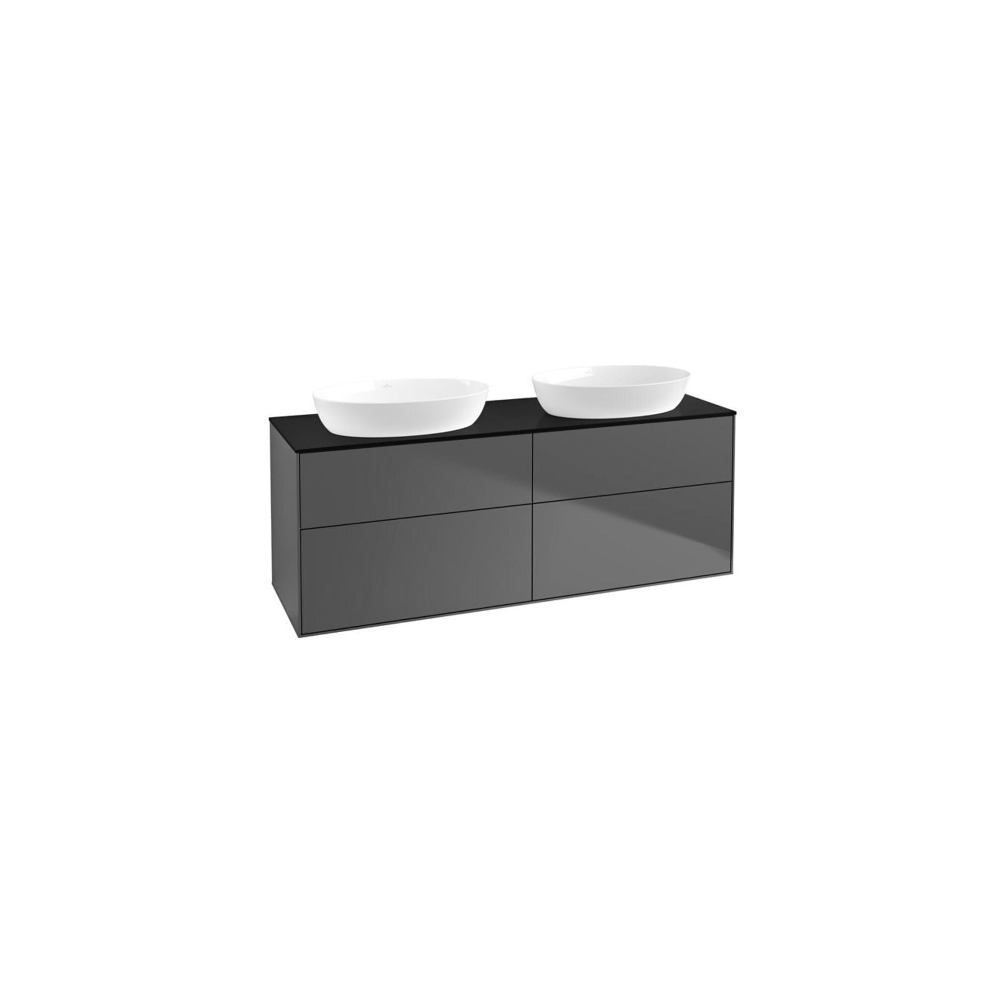 V&B Waschtischunterschrank Finion 160x60cm, Abd.-Pl. bla m, Anthrac. matt ; Villeroy & Boch
