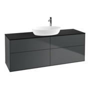V&B Waschtischunterschrank Finion 160x60cm, Abd.-Pl. bla m, md bl. m Lac