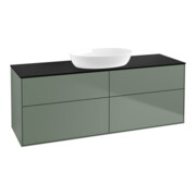 V&B Waschtischunterschrank Finion 160x60cm, Abd.-Pl. bla m, Oli. m Lacquer