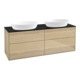 V&B Waschtischunterschrank Finion 160x60cm, Abd.-Pl. bla matt, Oak Veneer-1