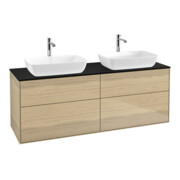 V&B Waschtischunterschrank Finion 160x60cm, Abd.-Pl. bla matt, Oak Veneer