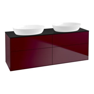V&B Waschtischunterschrank Finion 160x60cm, Abd.-Pl. bla matt, Peony Matt