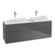 V&B Waschtischunterschrank Finion 160x60cm, Abd.-Pl. wh. m, Anthrac. matt-1