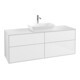V&B Waschtischunterschrank Finion 160x60cm, Abd.-Pl. wh. m, glo wh. Lac-1