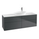 V&B Waschtischunterschrank Finion 160x60cm, Abd.-Pl. wh. m, md bl. m Lac-1