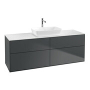 V&B Waschtischunterschrank Finion 160x60cm, Abd.-Pl. wh. m, md bl. m Lac