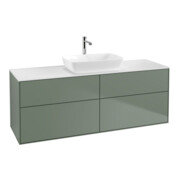 V&B Waschtischunterschrank Finion 160x60cm, Abd.-Pl. wh. m, Oli. m Lacquer