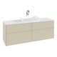 V&B Waschtischunterschrank Finion 160x60cm, Abd.-Pl. wh. m, si Gr m Lac