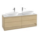 V&B Waschtischunterschrank Finion 160x60cm, Abd.-Pl. wh. matt, Oak Veneer-1
